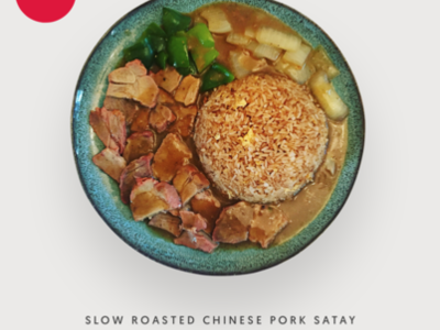 Slow Roast Chinese Pork Satay (Contains Nuts)