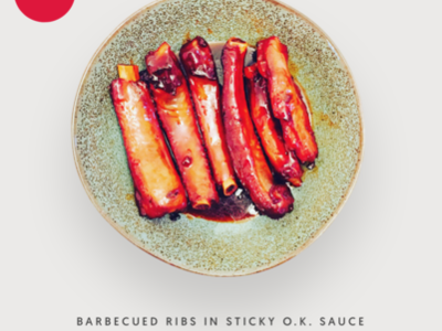 Barbecued Ribs in Sticky O.K. Sauce